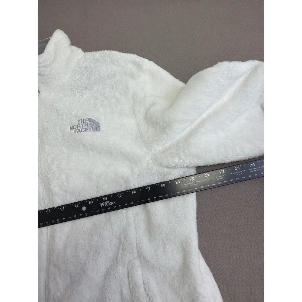 The North Face Osito White Full Zip High Pile Fleece Jacket Womens Large L
